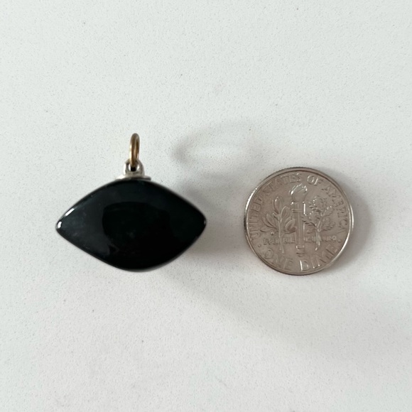 Vintage Mystery Gemstone Eye Pendant - Picture 7 of 7